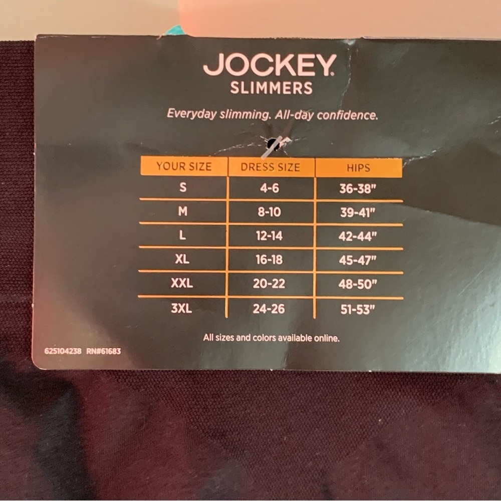 *NWT* Jockey Slimmers Breathe Mid Rise Short Shapewear - Picture 8 of 8